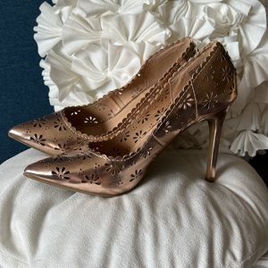 Rose gold heels